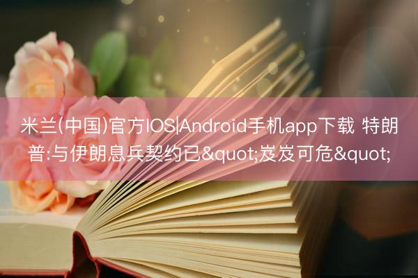 米兰(中国)官方IOS|Android手机app下载 特朗普:与伊朗息兵契约已"岌岌可危"
